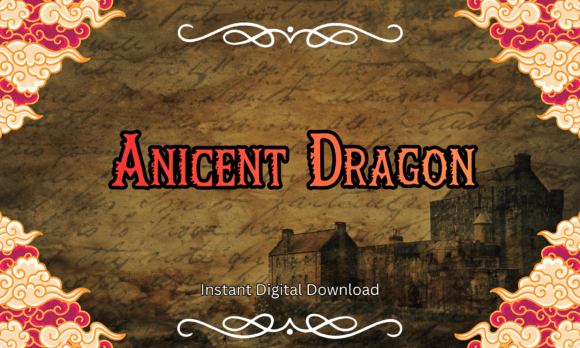 Ancient Dragon: A Bold Display Font for Handmade Magic