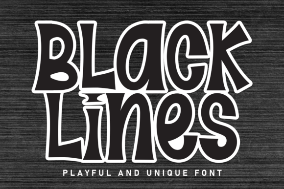 Black Lines: A Display Font That Grabs Attention—Without Screaming