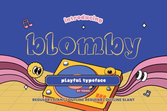 Blomby: A Playful Display Typeface That Makes Your Brand Feel Friendly & Polished