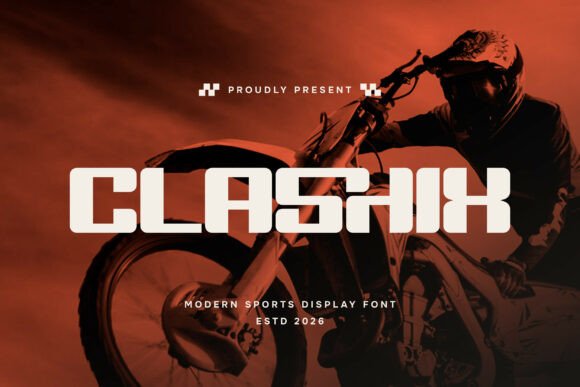 Clashix: A Bold Display Font for High-Energy Brand Identity