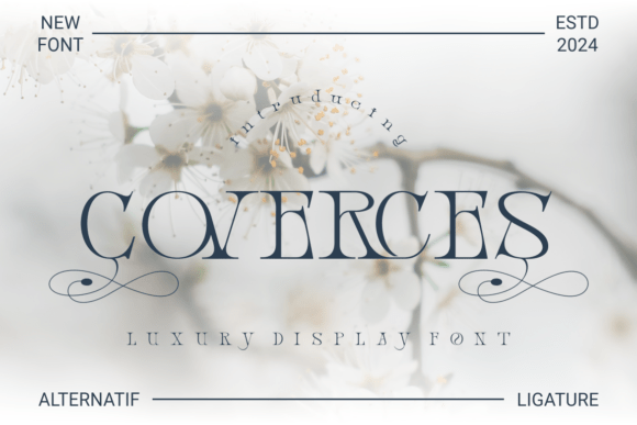 Coverces: A Luxury Display Font for Handmade Creators