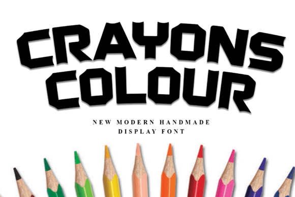 Crayons Colour: A Playful Display Font for Digital Branding