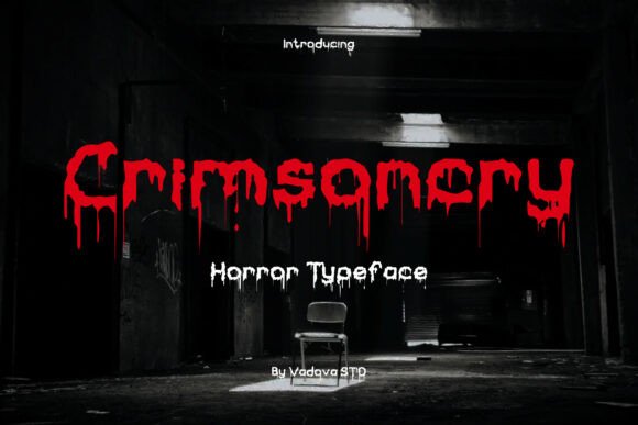 Crimsoncry: A Bold Display Typeface for Chilling Digital Impact