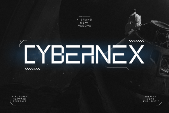 Cybernex: A Futuristic Display Font for Handmade Creators