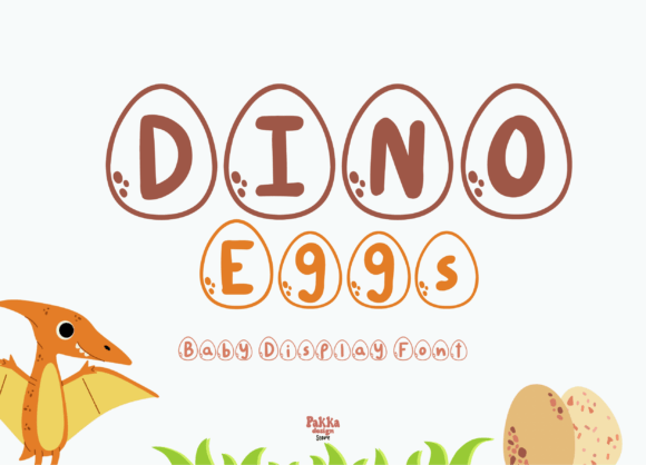 Dino Eggs Font: A Playful Display Typeface for Editorial Charm