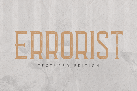 Errorist: A Bold Vintage Serif Display Font for Digital Design