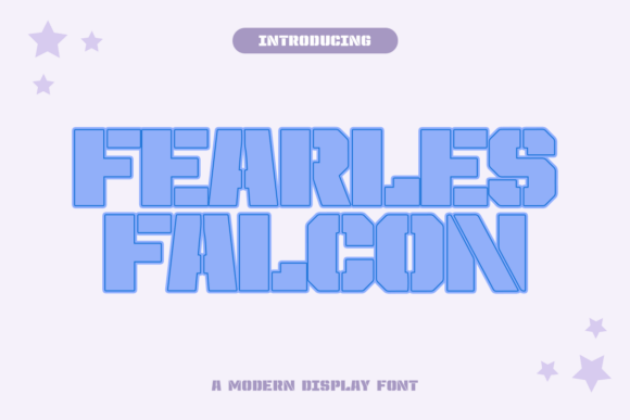 Fearless Falcon: A Bold Display Font That Makes Your Brand Unforgettable