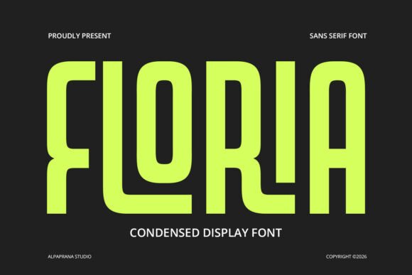 Floria: A Modern Display Font That Feels Like It Belongs
