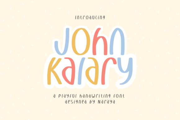 John Kalary: A Playful Display Font That Feels Like Handmade Joy