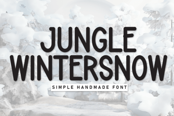 Jungle Wintersnow: A Playful Handwritten Display Font That Feels Like a Smile