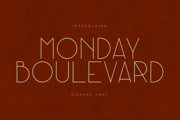 Monday Boulevard: A Refined Display Typeface for Digital Branding