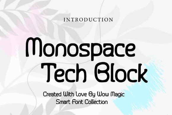 Monospace Tech Block: A Display Font That Makes Your Brand Feel Modern & Trustworthy