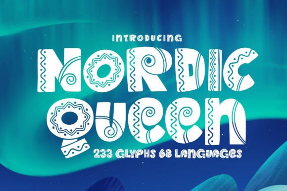 Nordic Queen: A Whimsical Display Font for Memorable Branding