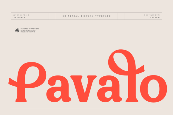 Pavalo: A Display Font That Makes Your Brand Feel Intentional