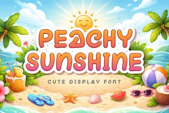 Peachy Sunshine: A Display Font That Brightens Campaigns