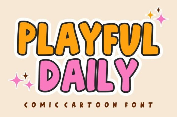 Playful Daily: A Cheerful Display Typeface for Digital Brands