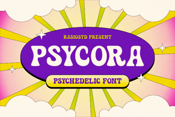 Psycora: A Psychedelic Display Font with Editorial Soul