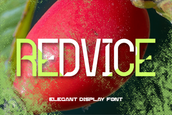 Redvice: A Modern Display Font for Confident Digital Headlines
