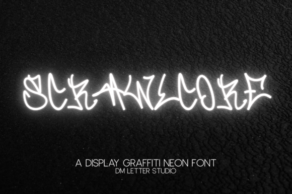 Scrawlcore: A Bold Display Font for Digital Brand Energy