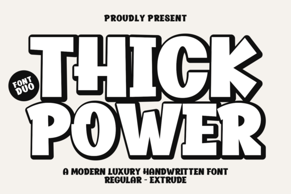 Thick Power: A Display Font That Anchors Editorial Mood