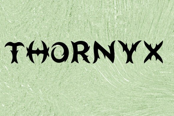 Thornyx: A Gothic Display Font for Editorial Impact