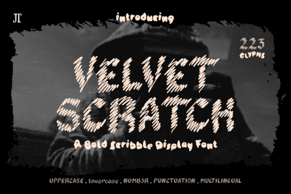Velvet Scratch: A Bold Display Font for Digital Branding